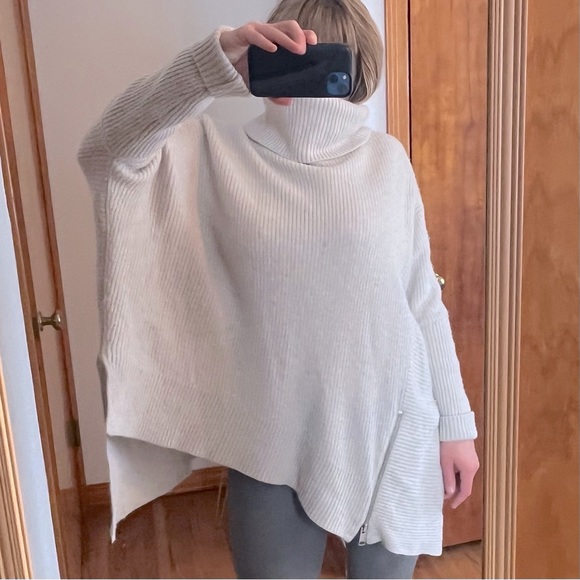 Allsaints asymmetrical zipper wool sweater - Picture 1 of 7